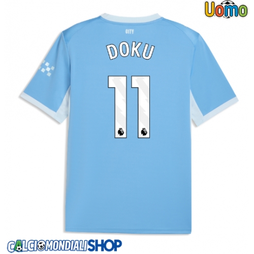 Maglie da calcio Manchester City Jeremy Doku #11 Prima Maglia 2026-27 Manica Corta